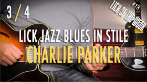 Lick Blues Bebop Charlie Parker